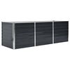 vidaXL Lit surélevé de jardin Anthracite 240x80x77 cm Acier galvanisé