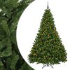 vidaXL Sapin de No&euml;l artificiel vert clair avec boules 270 cm 600 LED