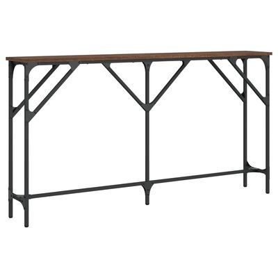 vidaXL Table console chêne marron 140x23x75 cm bois d'ingénierie