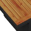 vidaXL Ensemble de canapé de jardin 7 pcs Noir Poly rotin