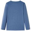 T-shirt enfants manches longues m&eacute;lange bleu 104