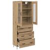 vidaXL Haut Armoire avec tiroir Ch&ecirc;ne artisanal 69,5 x 34 x 90 cm