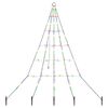 vidaXL Arbre de No&euml;l LED EKENAS 182 cm 112 LED Multicolore Acier