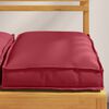 vidaXL Coussin 6 pcs Bordeaux 40 x 40 x 8 cm Tissu Oxford