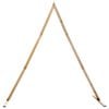 vidaXL Arche de mariage Marron Clair 202 x 95 x 254 cm