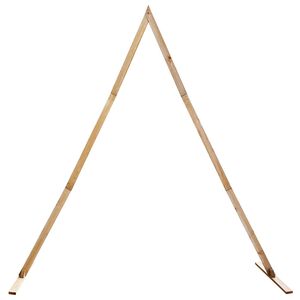 vidaXL Arche de mariage Marron Clair 202 x 95 x 254 cm