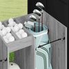 vidaXL Armoire de Golf Uni Gris Sonoma 102 x 45 x 85,5 cm