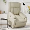 vidaXL Fauteuil inclinable Crème Similicuir