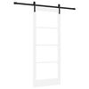 vidaXL Porte coulissante ORKDAL Blanc et Noir 83 x 202 cm