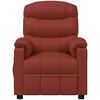 vidaXL Fauteuil de massage Rouge bordeaux Similicuir