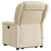 vidaXL Fauteuil inclinable de massage Cr&egrave;me Tissu