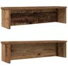 VidaXL &Eacute;tag&egrave;res de cuisine empilables 2 pcs vieux bois 50x15x16 cm