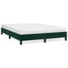 vidaXL Cadre de lit sans matelas vert fonc&eacute; 140x200 cm velours