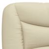 vidaXL Coussin de t&ecirc;te de lit Hvar cr&egrave;me 160 cm tissu