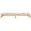 vidaXL Lit coulissant sans matelas 2x(90x200) cm Bois de pin massif