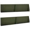vidaXL Mur de sout&egrave;nement 4 pc 100 x 12 x 30 cm Acier Vert olive