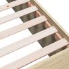 vidaXL Cadre de lit sans matelas ch&ecirc;ne sonoma 90x200 cm