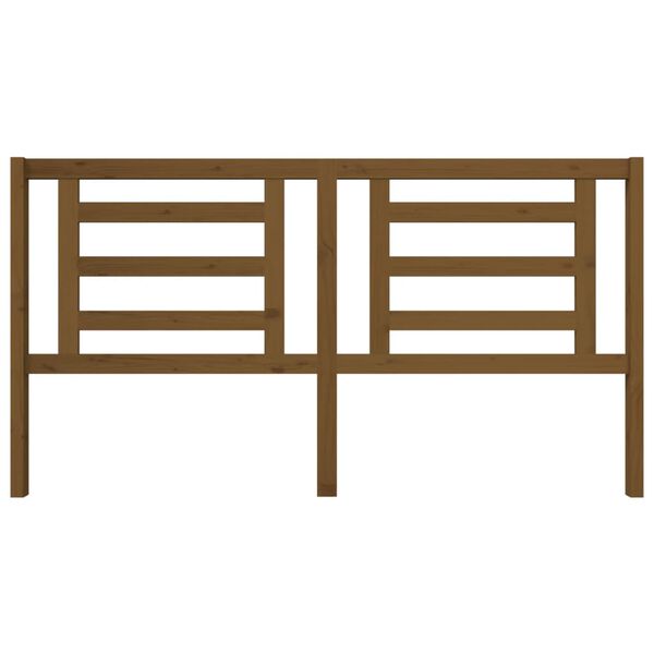 vidaXL Tête de lit Marron miel 186x4x100 cm Bois de pin massif