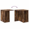 vidaXL Table d'appoint 2 pcs Ch&ecirc;ne fum&eacute; 37 x 32 x 40 cm