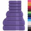 vidaXL Ensemble de serviettes FROGN 8 pcs violet 360 g/m&sup2;