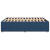 vidaXL Cadre de lit sans matelas bleu 140x190 cm tissu