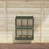 vidaXL Nichoir &agrave; poules avec 6 compartiments vert olive m&eacute;tal
