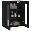 vidaXL Armoire murale noir 69,5x34x90 cm