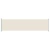 vidaXL Auvent lat&eacute;ral r&eacute;tractable de patio 600x160 cm cr&egrave;me