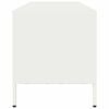 vidaXL Meuble TV blanc 135x39x43,5 cm acier laminé à froid