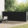 vidaXL Auvent lat&eacute;ral r&eacute;tractable de patio 140x600 cm Noir