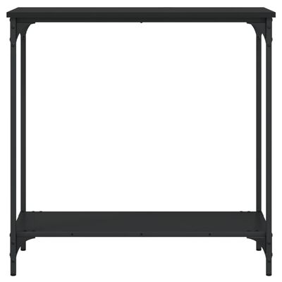 vidaXL Table console noir 75x30,5x75 cm bois d'ingénierie