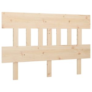 vidaXL T&ecirc;te de lit 153,5x3x81 cm Bois massif de pin