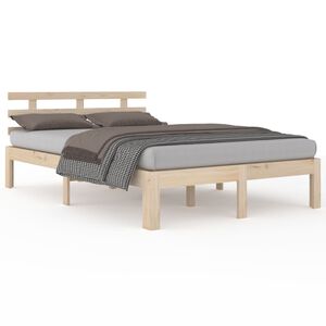 vidaXL Cadre de lit sans matelas bois massif 180x200 cm