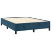 vidaXL Cadre de lit sans matelas bleu fonc&eacute; 140x190 cm velours