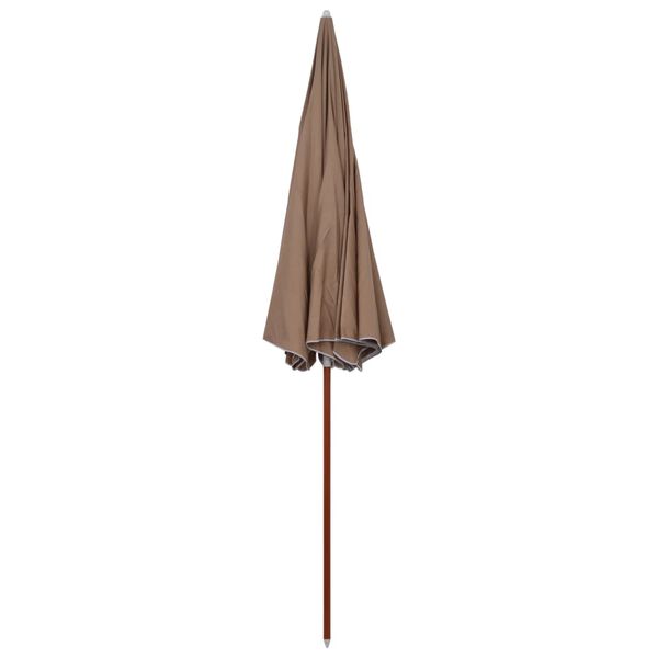 vidaXL Parasol de jardin avec m&acirc;t en acier 300 cm Taupe