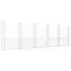 vidaXL Panier de gabion en forme de U avec 6 poteaux Fer 620x20x200 cm