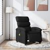 vidaXL Fauteuil de massage inclinable &eacute;lectrique Noir Tissu