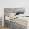 vidaXL T&ecirc;te de lit Gris Sonoma 120 cm Bois d'ing&eacute;nierie