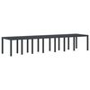 vidaXL Table de Jardin Anthracite 400 x 100 x 73 cm polyrotin
