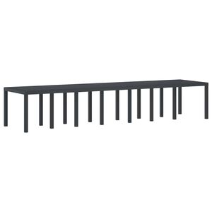 vidaXL Table de Jardin Anthracite 400 x 100 x 73 cm polyrotin