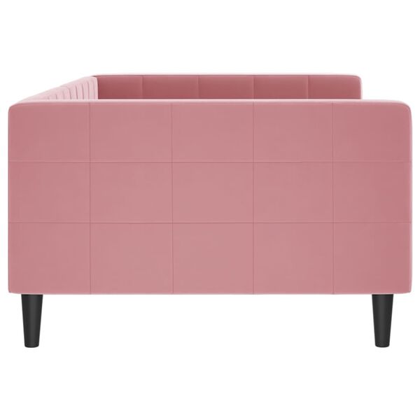 vidaXL Lit de repos rose 100x200 cm velours
