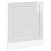 vidaXL Panneau de lave-vaisselle Porto blanc brillant 60x1,5x67 cm