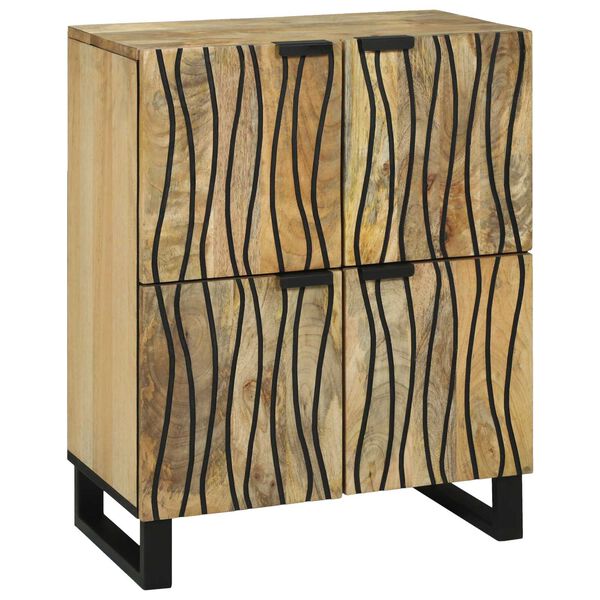 vidaXL Buffet Marron 60 x 33 x 75 cm bois de manguier massif