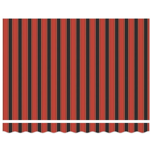 vidaXL Auvent rétractable automatique orange et marron 3,5x2,5 m