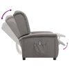 vidaXL Fauteuil inclinable &eacute;lectrique Gris clair Tissu
