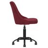 vidaXL Chaise pivotante de salle &agrave; manger Rouge bordeaux Tissu