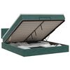 vidaXL Lit ottoman avec matelas Vert fonc&eacute; 180 x 200 cm Velours
