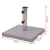 vidaXL Socle de parasol en granite 20 kg
