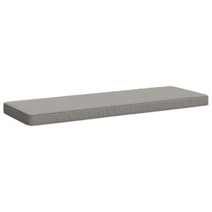 vidaXL Coussin de banc 1 pi&egrave;ce VUGHT 100 % polyester Gris