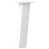vidaXL Pieds de table basse 4 pi&egrave;ces Blanc 42 cm Acier
